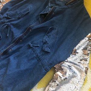 Jackets & Coats - Sequined sleeve jean jacket Jackets & Coats - Sequined sleeve jean jacket